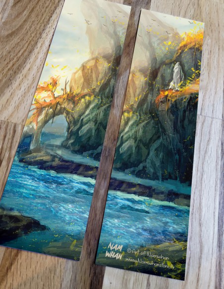 Falaises dorées (Oeuvre originale) – Marque-Page | Namwhan