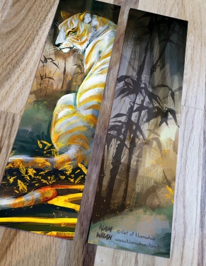 Tigre d'or (Oeuvre originale) – Marque-Page | Namwhan