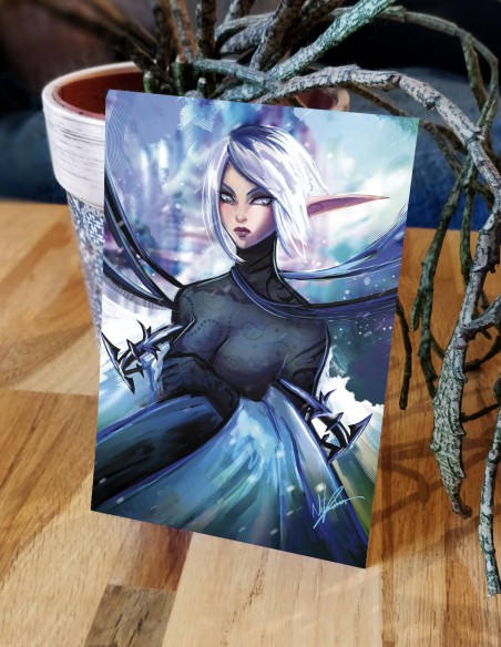 Elfe de l'hiver (Œuvre originale) – Carte A6 | Namwhan
