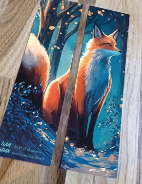 Renard hivernal (Oeuvre originale) – Marque-Page | Namwhan