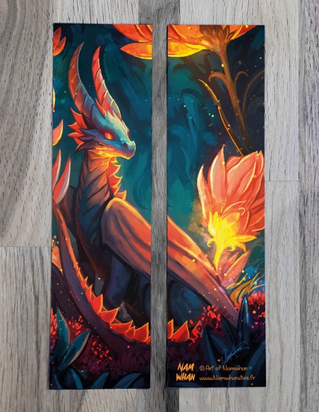 Dragon étincelle (Oeuvre originale) – Marque-Page | Namwhan