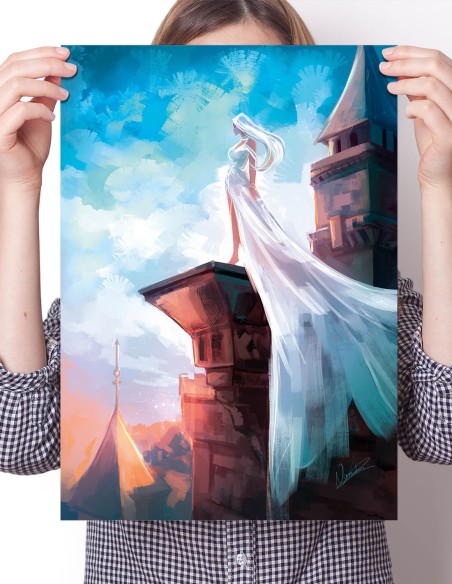 Sentinelle blanche (Œuvre original) – Poster | Namwhan