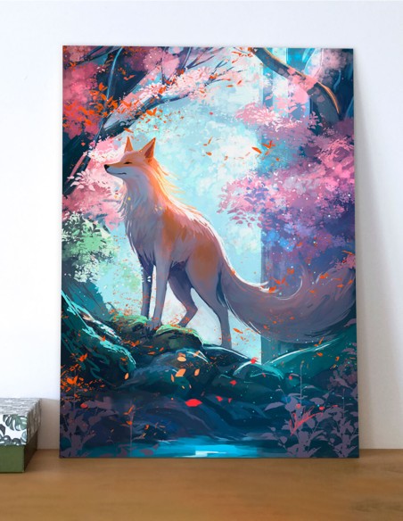 Renard printanier (Œuvre originale) – Tableau PVC | Namwhan