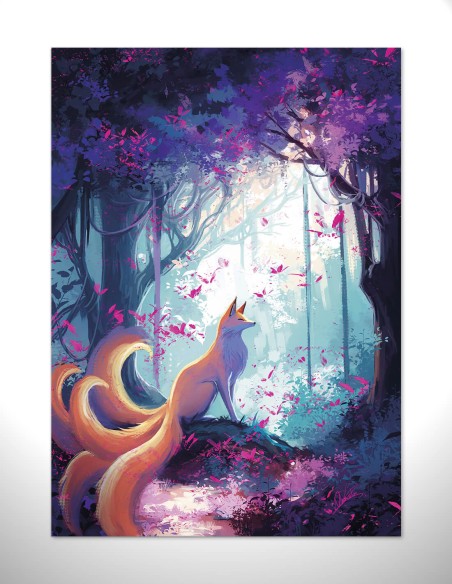 Kitsune de la forêt (Œuvre originale) – Tableau PVC | Namwhan