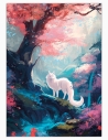 Loup blanc (Œuvre originale) – Tableau PVC | Namwhan