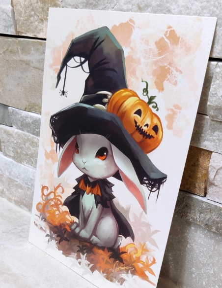 Lapin d'Halloween (Œuvre originale) – Carte | Namwhan
