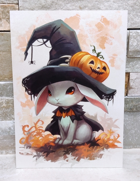 Lapin d'Halloween (Œuvre originale) – Carte | Namwhan