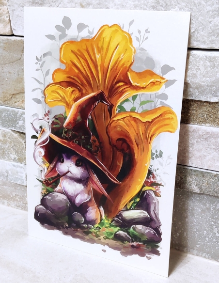 Lapin des chanterelles (Œuvre originale) – Carte | Namwhan