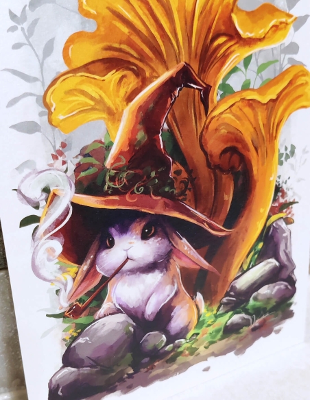 Lapin des chanterelles (Œuvre originale) – Carte | Namwhan