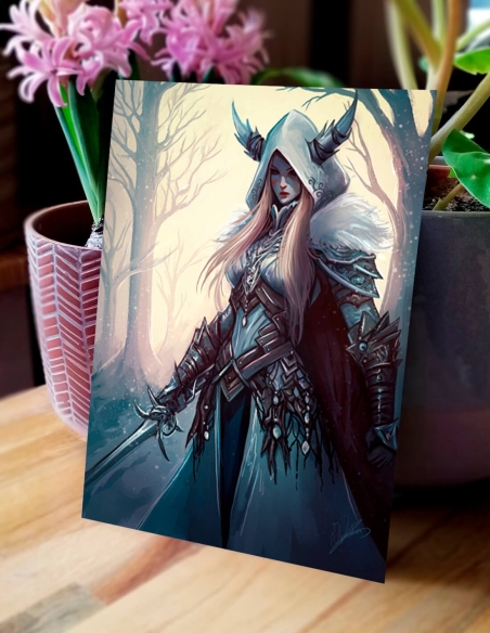 Guerrière de l'hiver (Oeuvre originale) – Carte | Namwhan