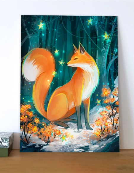 Renard onirique (Oeuvre originale) – Tableau PVC | Namwhan