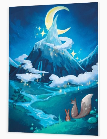 Montagne des rêves (Oeuvre originale) – Tableau PVC | Namwhan