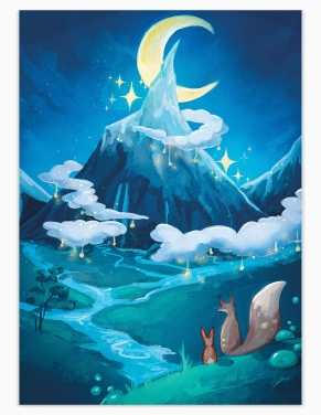 Montagne des rêves (Oeuvre originale) – Tableau PVC | Namwhan