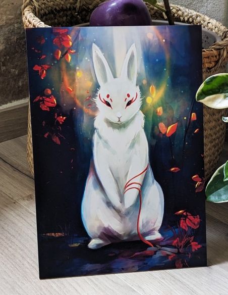 Lapin spirituel (Illusration originale) – Tableau PVC | Namwhan
