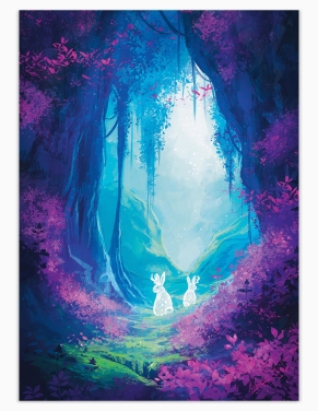 Forêt des songes (Illusration originale) – Tableau PVC | Namwhan