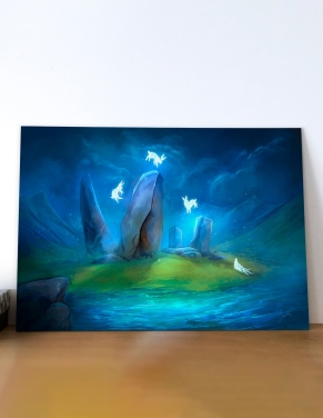 Illusion nocturn (Illusration originale) – Tableau PVC | Namwhan