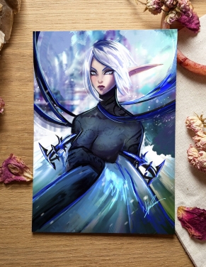 Elfe de l'hiver (Œuvre originale) – Carte A6 | Namwhan