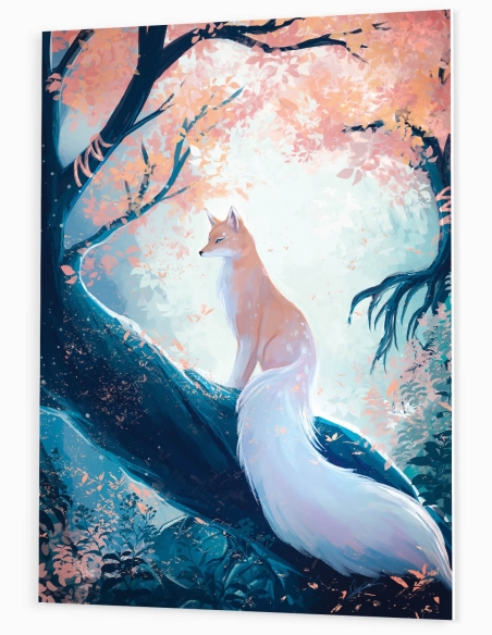 Renard abricot (Oeuvre originale) – Tableau PVC | Namwhan