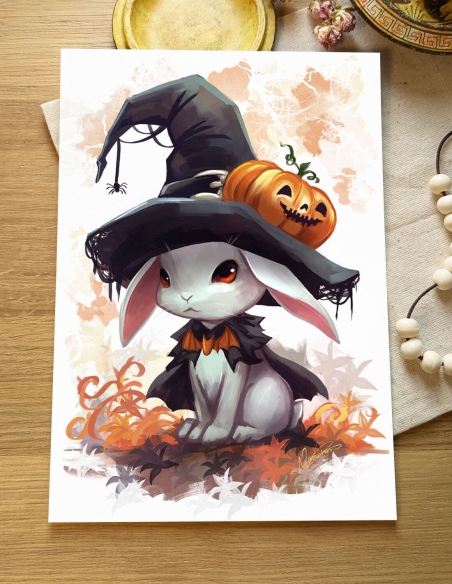 Lapin d'Halloween (Œuvre originale) – Carte | Namwhan
