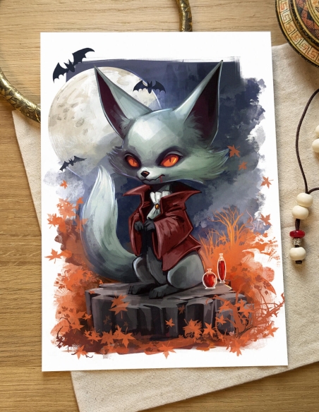 Fennec d'Halloween (Œuvre originale) – Carte | Namwhan