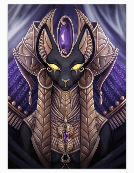 Bastet (Illusration originale) – Tableau PVC | Namwhan