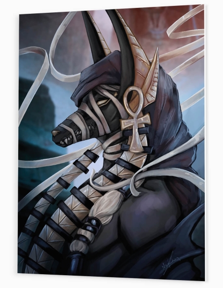 Anubis (Illusration originale) – Tableau PVC | Namwhan