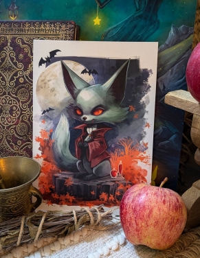 Fennec d'Halloween (Œuvre originale) – Carte | Namwhan