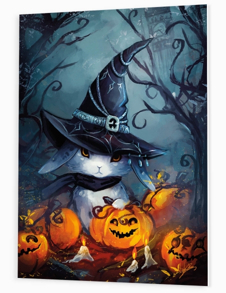 Lapin aux citrouilles (Halloween) – Tableau PVC | Namwhan