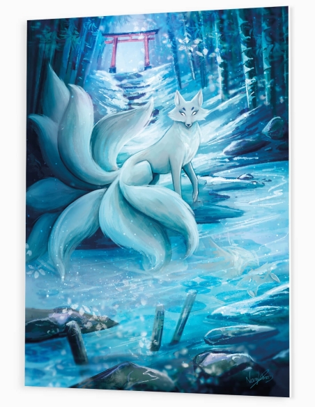 Kitsune fantôme (Halloween) – Tableau PVC | Namwhan