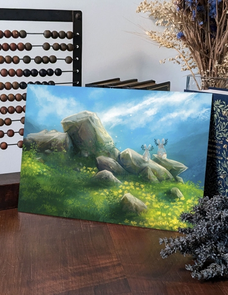 Esprits des prairies (Œuvre originale) – Tableau PVC | Namwhan