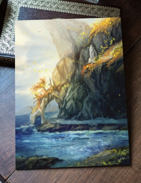 Falaises dorées (Œuvre originale) – Tableau PVC | Namwhan