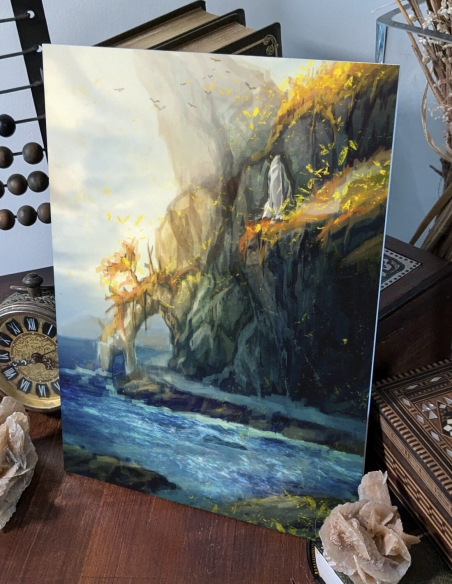 Falaises dorées (Œuvre originale) – Tableau PVC | Namwhan