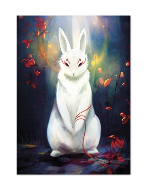 Lapin spirituel (Illusration originale) – Tableau PVC | Namwhan