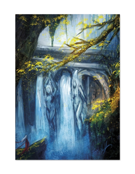 Pont des nymphes (Illusration originale) – Tableau PVC | Namwhan