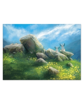 Esprits des prairies (Œuvre originale) – Tableau PVC | Namwhan
