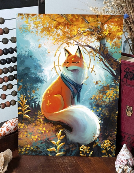 Renard serein (Œuvre originale) – Tableau PVC | Namwhan