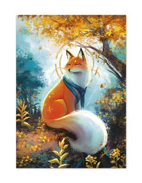 Renard serein (Œuvre originale) – Tableau PVC | Namwhan