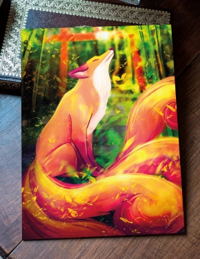 Kitsune de l'été (Œuvre originale) – Tableau PVC | Namwhan