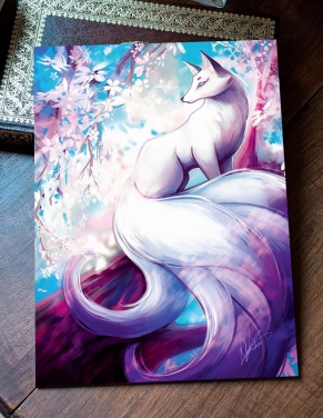 Kitsune du printemps (Œuvre originale) – Tableau PVC | Namwhan