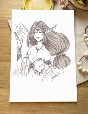 Elfe des arcanes – Œuvre unique | Namwhan