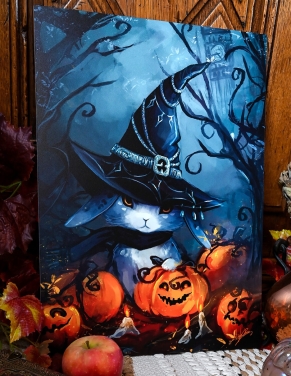 Lapin aux citrouilles (Halloween) – Tableau PVC | Namwhan