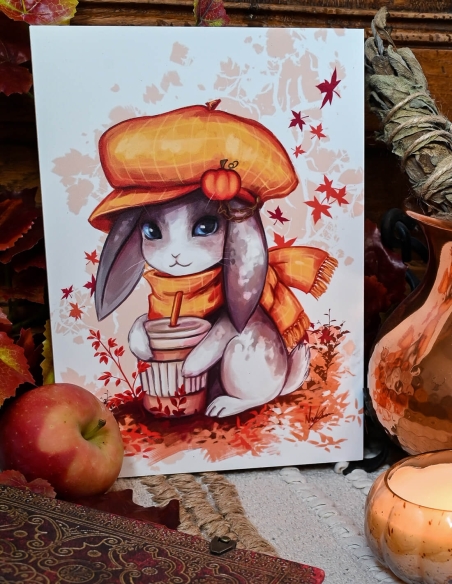 Lapin d'automne (Œuvre originale) – Tableau PVC | Namwhan
